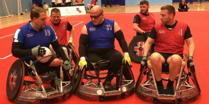Wheelchair rugby muscle fatigue